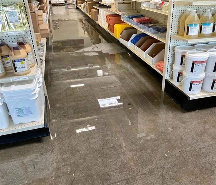 Flooded store